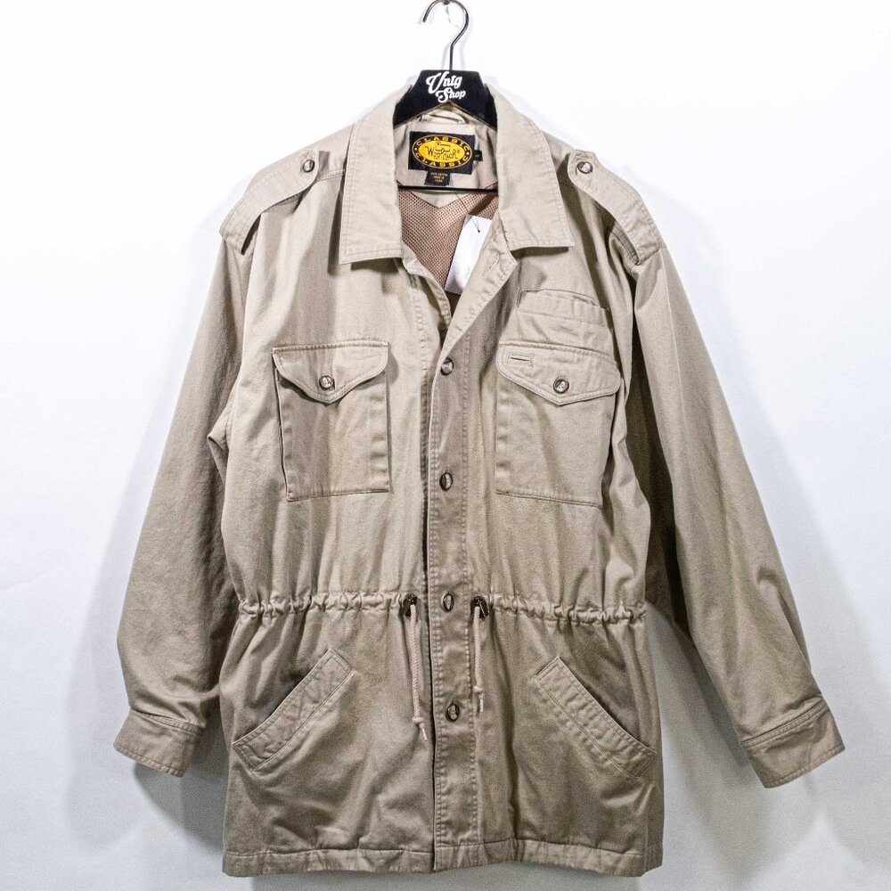 Woolrich Military Field Coat Jacket Large VTG 90s Y2K Outdoor Classic